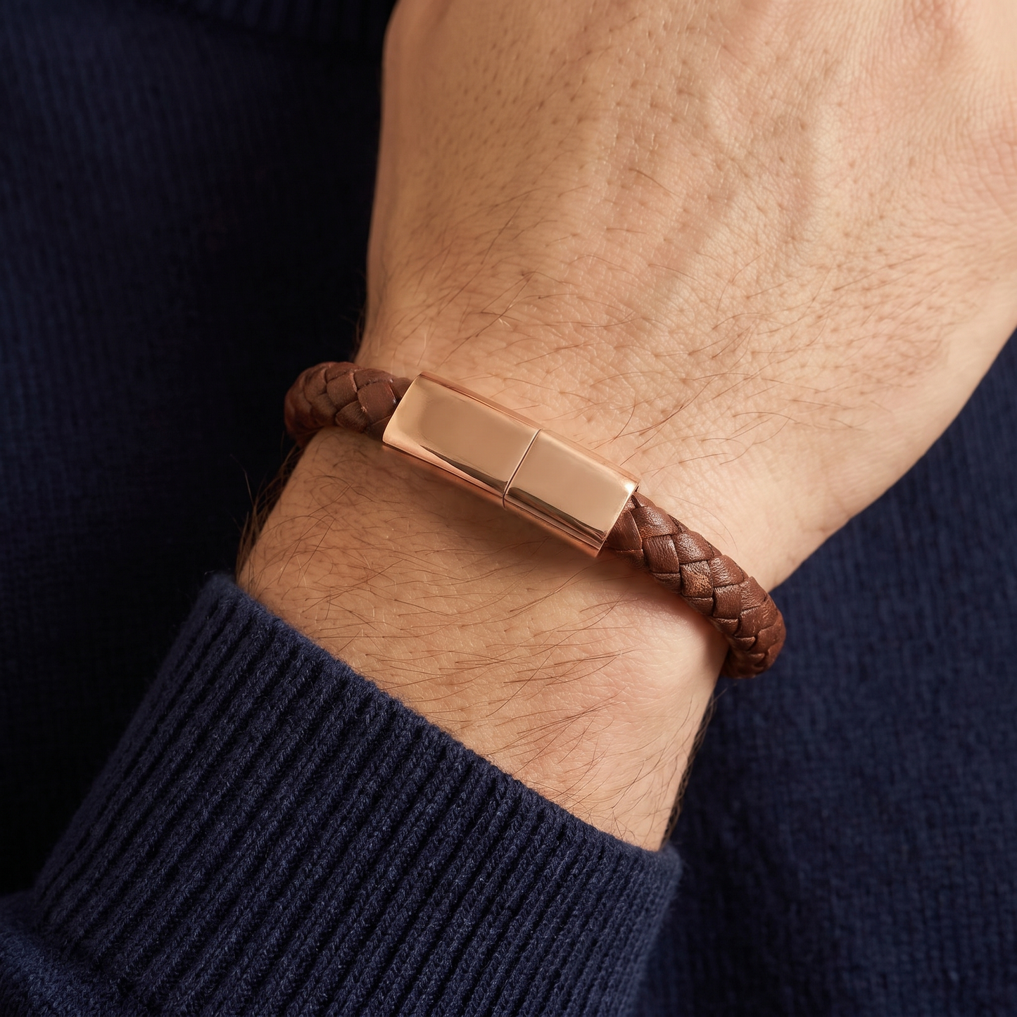 Brown - 2‑in‑1 Charging Bracelet
