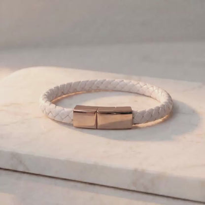 White - 2‑in‑1 Charging Bracelet